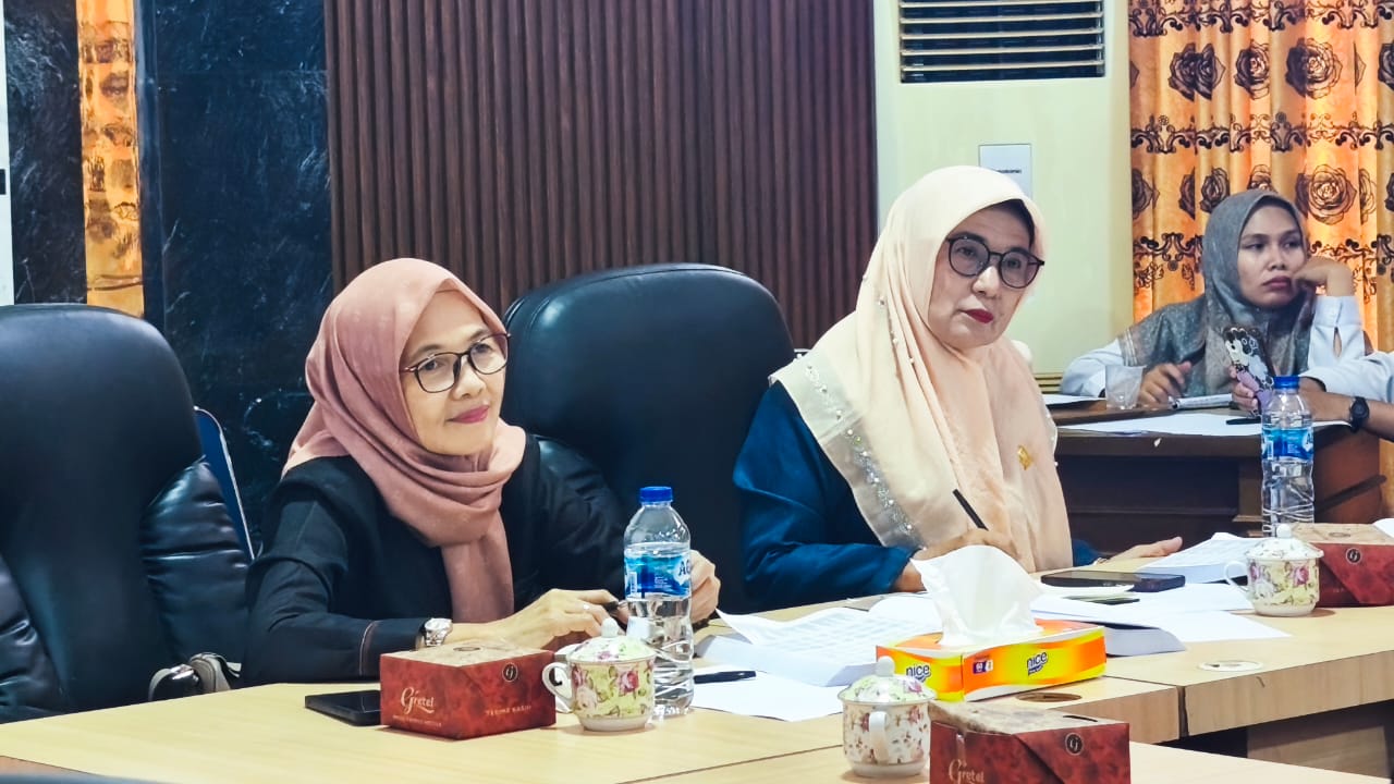 Koordinator Pansus I Cik Marleni, S.E memimpin RDP terkait Raperda LPJP APBD 2024
