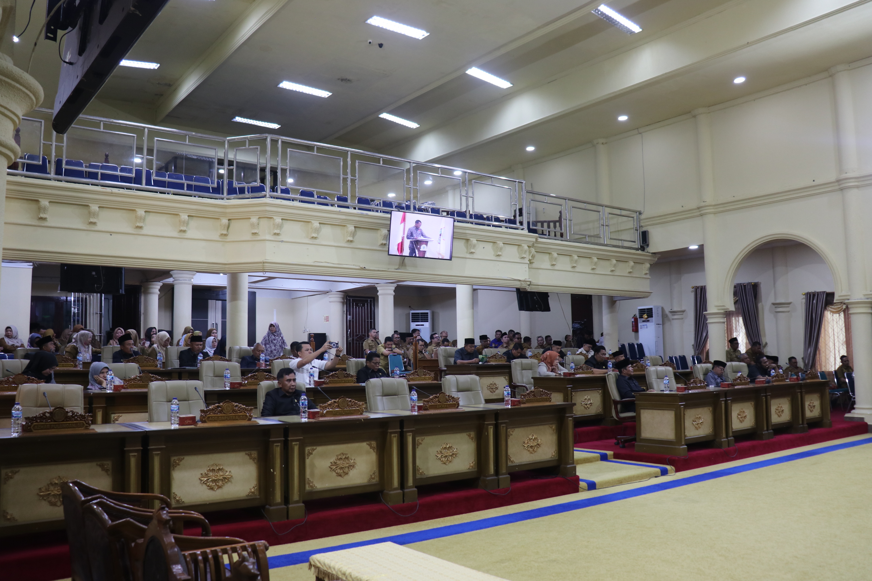 Suasana jalannya Sidang Paripurna.
